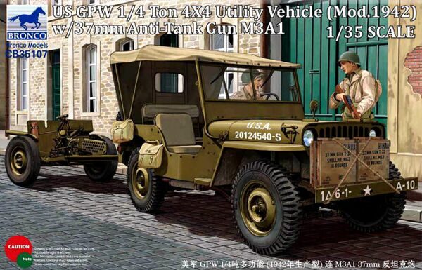 CB35107 1/35 Ford GPW (mod. 1942) w/37 mm M3A1