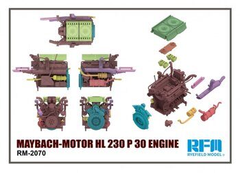 ПРЕДЗАКАЗ! RM-2070 MAYBACH-Motor HL 230 P 30 Engine Rye Field Model 1/35
