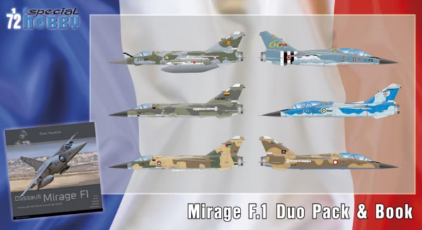 SH72414 Mirage F.1 Duo Pack & Book (2 самолёта и книга) 1/72