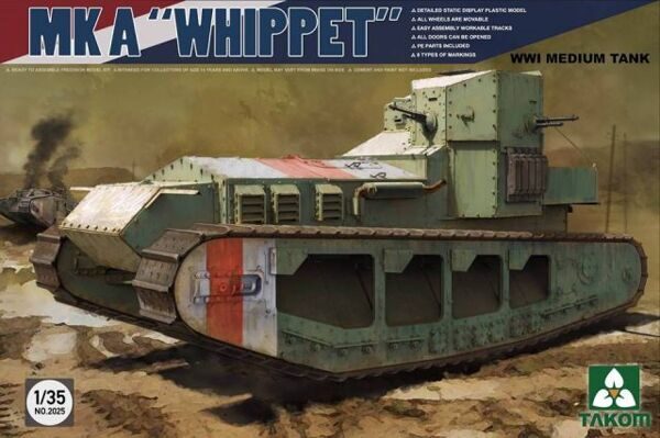 2025 1/35 WWI Medium Tank Mk A  Whippet